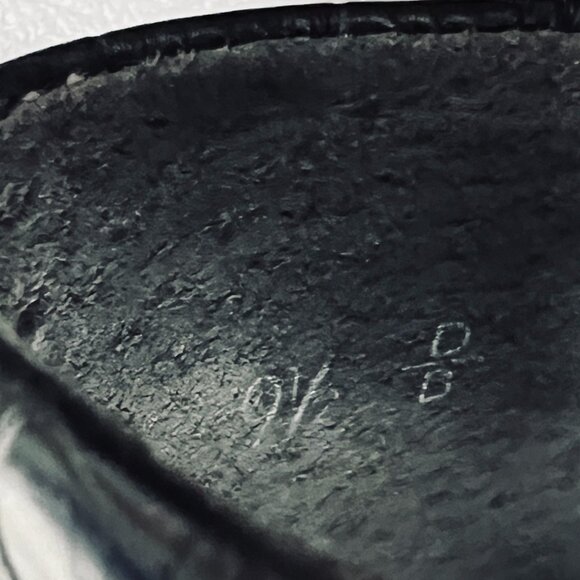 Easy Spirit Anti-Gravity Shoes Womens 9.5 D  Black Croc Embossed Leather Comfort - Picture 10 of 10